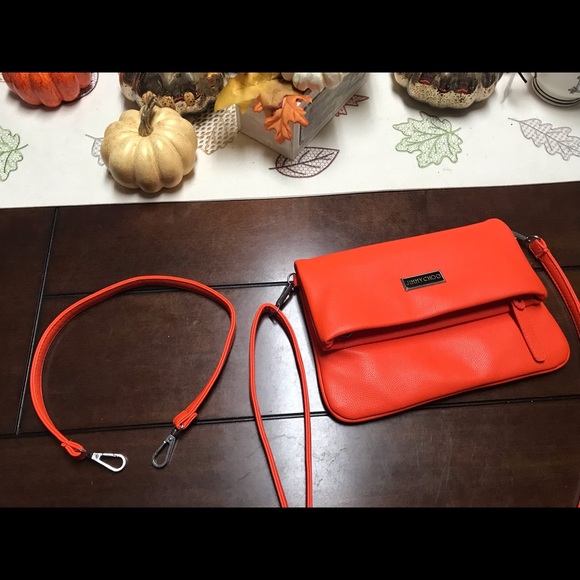 Bright Coral Orange Jimmy Choo Bag NWOT - Picture 3 of 8